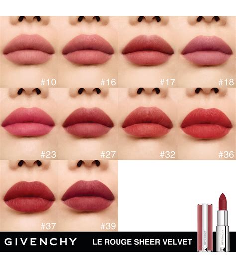 givenchy le rouge sheer velvet 51|givenchy le rouge interdit lipstick.